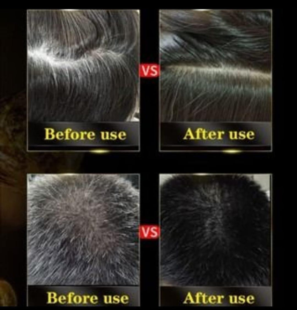 Unisex Instant Black Herbal Hair Dye Shampoo for Grey Hair Coverage Shampoo 3 in 1(100ml) buy 1 get 1 free