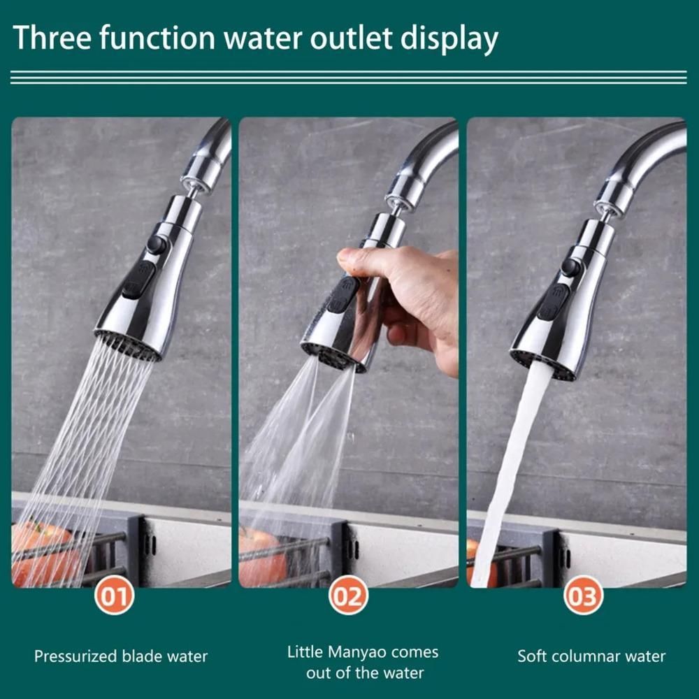sink clean with 3 Modes Kitchen Sink Faucet