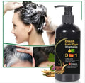 Unisex Instant Black Herbal Hair Dye Shampoo for Grey Hair Coverage Shampoo 3 in 1(100ml) buy 1 get 1 free