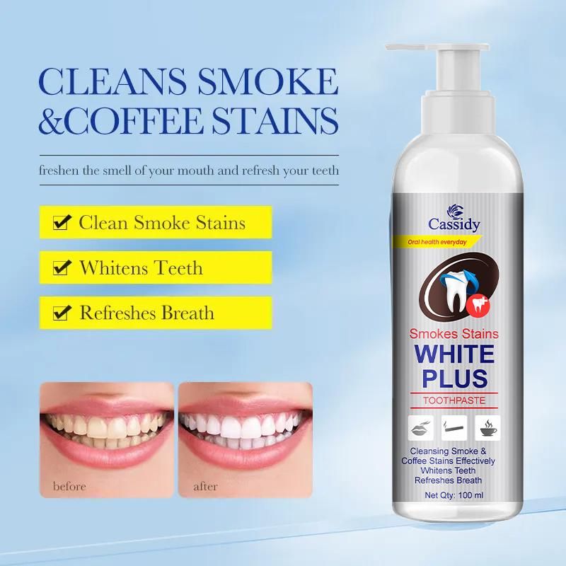 Cassidy Smokes Stains White Plus Liquid Toothpaste 200ml buy 1 get 1 free