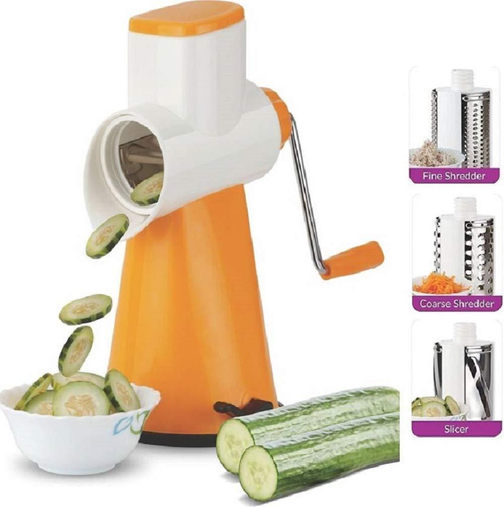 Vegetable Grater & Slicer 4 in 1 Rotary Drum