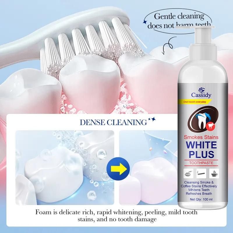 Cassidy Smokes Stains White Plus Liquid Toothpaste 200ml buy 1 get 1 free